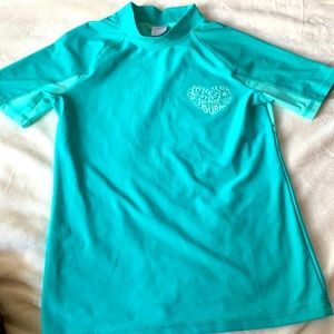 Teal+Mint XL Youth Swim Shirt. Youth Size: XL. New. XHILARATION. 14-16